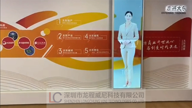 互動滑軌屏+虛擬解說員